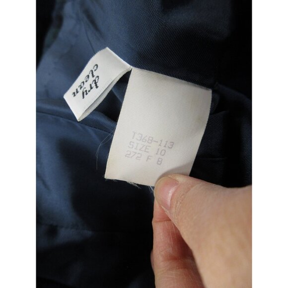 VINTAGE Pendleton Blazer 10 Blue Virgin Wool Watch Tartan Plaid * - Picture 10 of 11